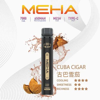 MEHA XBAR 魅嗨小黑條 7000 領航級極強冰感體驗 重塑沁涼入喉的純淨爽快感 3% 黃金比例擊喉力 搭配650mAh穩健電力 台灣現貨 - 图片 3