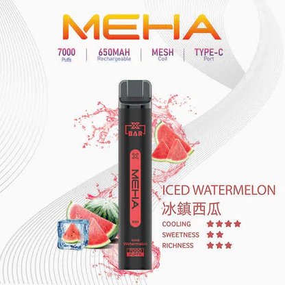 MEHA XBAR 魅嗨小黑條 7000 領航級極強冰感體驗 重塑沁涼入喉的純淨爽快感 3% 黃金比例擊喉力 搭配650mAh穩健電力 台灣現貨 - 图片 4