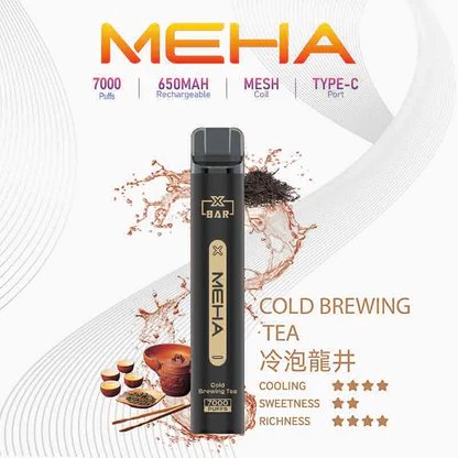 MEHA XBAR 魅嗨小黑條 7000 領航級極強冰感體驗 重塑沁涼入喉的純淨爽快感 3% 黃金比例擊喉力 搭配650mAh穩健電力 台灣現貨 - 图片 6