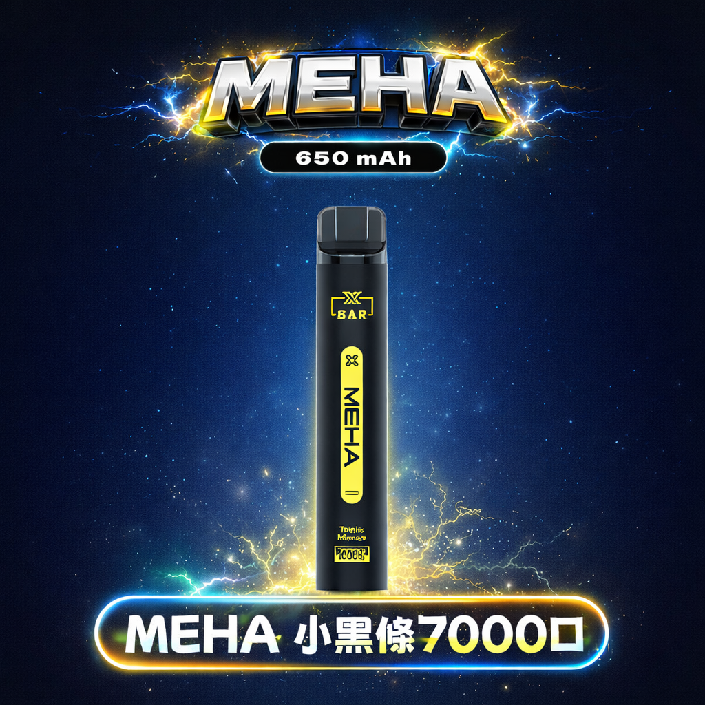 MEHA XBAR 魅嗨小黑條 7000 領航級極強冰感體驗 重塑沁涼入喉的純淨爽快感 3% 黃金比例擊喉力 搭配650mAh穩健電力 台灣現貨 - 图片 2